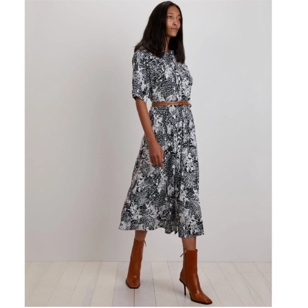 NWT The Kit Cobie Shirtdress in Mono Complication